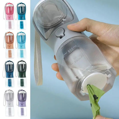 Aurico™ 3-in-1 Pet Water Cup — Portable Water, Food & Waste Bag Dispenser