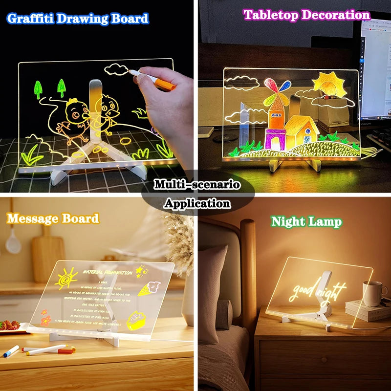 Aurico™ LED Luminous Blackboard Drawing